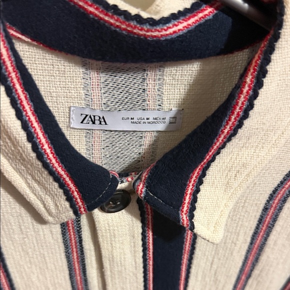 Striped Button-Up Jacket - Picture 2 of 3